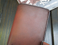 Handmade Leather billfold Wallet Mens Cool billfold Slim Wallet Wallet For Men