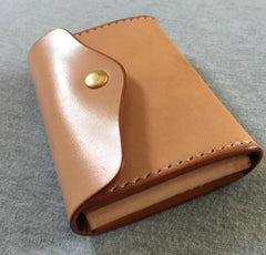 Handmade Leather Mens Cool billfold Wallet Card Holder Small Card Slim Wallets for Men