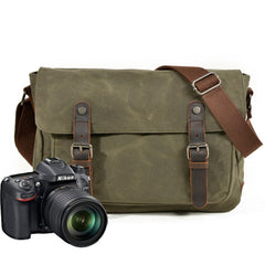 Mens Canvas Camera Messenger Bag Camera Side Bag Camera Shoulder Bag for Men - iwalletsmen