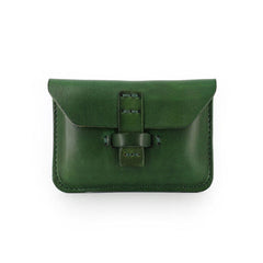 Handmade Leather Mens Front Pocket Wallet Card Wallets Small Change Wallets for Men - iwalletsmen