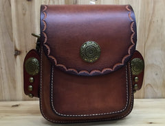 Leather Belt Pouch Mens Small Cases Waist Bag Hip Pack Belt Bag Fanny Pack Bumbag for Men