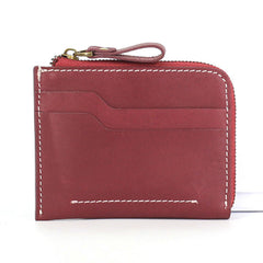 Leather Mens Front Pocket Wallets Small Slim Wallet Card Wallet Change Wallet for Men - iwalletsmen
