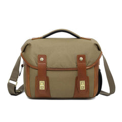 Mens Canvas Camera Messenger Bag Side Bag Courier Bag Camera Shoulder Bag for Men - iwalletsmen
