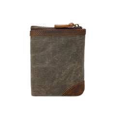 Mens Canvas Small Wallet for men Bifold Cool Men billfold Small Wallet - iwalletsmen