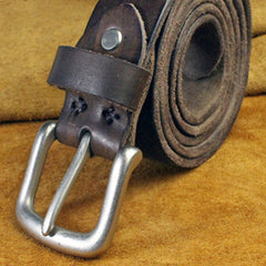 Genuine Leather Mens Leather Men Brown Black Belt for Men Cool Leather Belt