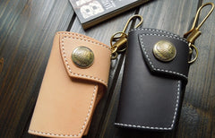 Handmade Leather Mens Cool Key Wallet Car Key Holder KeyChain Wallet for Men