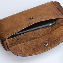 Handmade Mens Cool Long Leather Chain Wallet Cards Biker Trucker Wristlet Wallet - iwalletsmen