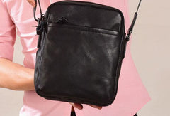Cool Leather Mens Small Messenger Bag Cool Crossbody Bags for men - iwalletsmen