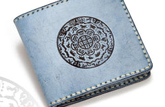 Handmade Leather Tooled Mens billfold Wallet Cool Leather Wallet Slim Wallet for Men