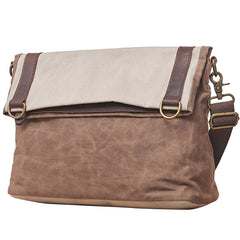 Mens Canvas Gray Cool Courier bag Messenger Bag Canvas Side Bag for Men - iwalletsmen