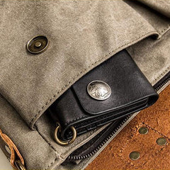 Canvas Mens Cool Messenger Bag iPad Bag Chest Bag Bike Bag Cycling Bag for men - iwalletsmen