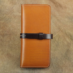 Handmade Womens Leather Long Wallet Bifold Long Wallets Card Wallet Clutch Wallet for Ladies - iwalletsmen