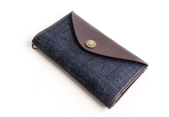 Genuine Leather Jean Mens Cool Long Leather Wallet Men Cards Wallets Bifold for Men