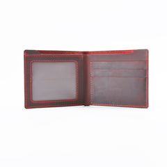 Vintage Mens Brown Leather's Bifold Small Wallet Black Front Pocket Wallet For Men - iwalletsmen