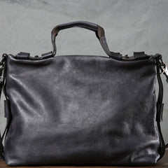 Handmade Leather Mens Cool Messenger Bag Briefcase Work Bag Business Bag Laptop Bag for men