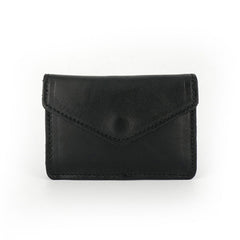 Leather Mens Envelope Front Pocket Wallet Card Wallet Cool Small Change Wallet for Men - iwalletsmen
