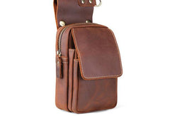 HANDMADE LEATHER MENS WAIST BAG HIP PACK BELT BAG FANNY PACK BUMBAG FOR MEN - iwalletsmen
