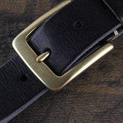 Genuine Leather Punk Rock Biker Trucker Mens Belt Men Black Coffee Belt for Men