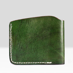 Handmade Mens Cool billfold Leather Wallet Men Small Slim Wallets Bifold for Men - iwalletsmen