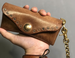 Handmade Mens Womens Cool Wooden Leather Glasses Case Glasses Box Glasses Holder Eyeglass Case