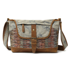 Mens Canvas Rustic Side Bag Messenger Bag Camera Courier Bag Shoulder Bag for Men - iwalletsmen