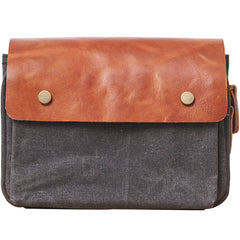 Canvas Leather Mens Belt Pouch Waist Bag Fanny Pack Small Side Bag for Men - iwalletsmen