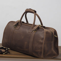 Cool Leather Mens Overnight Bags Weekender Bag Vintage Travel Bags Duffle Bag for Men - iwalletsmen