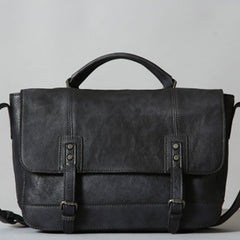 Handmade Leather Mens Cool Shoulder Bag Messenger Bag Chest Bag Bike Bag Cycling Bag for men