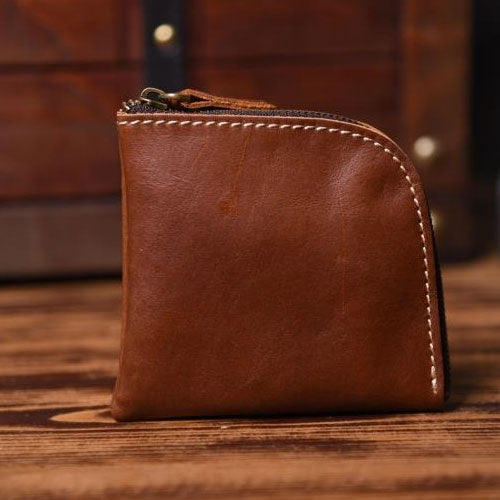 Handmade Leather Mens Cool Wallet Men Slim Wallets Front Pocket Wallet for Men