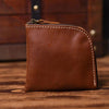 men zipper wallet​ L Shape Zipper Front Pocket Wallet for Men