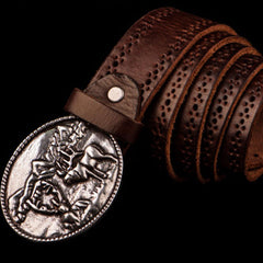 Handmade Genuine Leather Mens Belt Custom Cool Leather Men Black Belt for Men