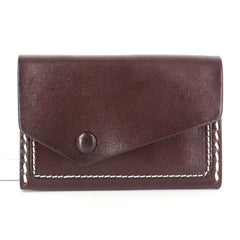 Leather Mens Card Wallet Front Pocket Wallet Small Slim Wallet Change Wallet for Men - iwalletsmen