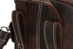 Cool Leather Mens Camera Bag Small Shoulder Bag Crossbody Bag For Men - iwalletsmen