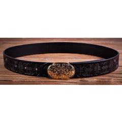 Handmade Genuine Custom Leather Mens Leather Men Brown Black Belt for Men