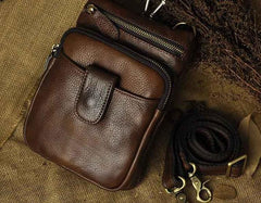 Vintage Leather Belt Pouches for Men Waist Bag BELT BAGs Shoulder Bags For Men - iwalletsmen
