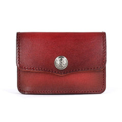Handmade Leather Mens Change Wallet Card Wallet Front Pocket Wallets Small Wallets for Men - iwalletsmen