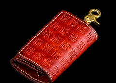 Handmade Leather Tooled Mens Cool Car Key Wallet Car Key Holder Car KeyChain for Men