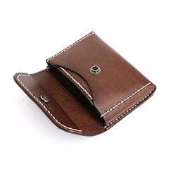Leather Mens Card Wallets Front Pocket Wallet Small Cool Change Wallet for Men - iwalletsmen