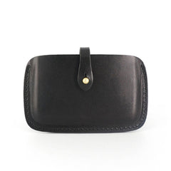 Handmade Leather Mens Card Wallet Front Pocket Wallets Small Wallets for Men - iwalletsmen