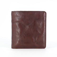 Leather Mens Front Pocket Wallet Small Wallet Slim Wallet Card Wallet for Men - iwalletsmen