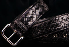 Handmade Genuine Leather Mens Belt Custom Cool Leather Men Black Belt for Men
