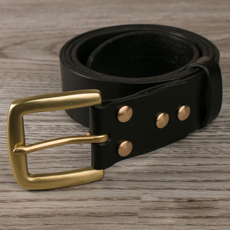 Handmade Genuine Custom Leather Mens Leather Men Black Belt for Men