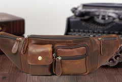 Leather Belt Bag Mens Fanny Back Waist Bag Fanny Bags For Men - iwalletsmen