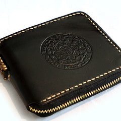 Handmade Leather Mens Chain Biker Wallet Cool Leather Wallet Small Wallets for Men - iwalletsmen