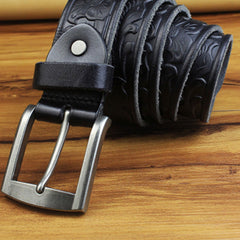 Handmade Genuine Leather Mens Leather Men Brown Black Belt for Men Cool Leather Belt