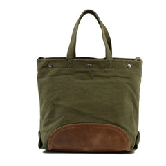 Mens Waxed Canvas Tote Purse Handbags Canvas Shoulder Bag for Men - iwalletsmen