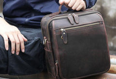 VINTAGE LEATHER MENS Camera Bag Small Cool SHOULDER BAG HANDBAG FOR MEN - iwalletsmen