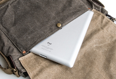 Canvas Mens Cool Small Messenger Bag iPad Bag Chest Bag Bike Bag Cycling Bag for men - iwalletsmen