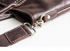 Genuine Leather Mens Briefcase Messenger Bag Laptop Bag Shoulder Bag for men - iwalletsmen
