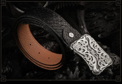 Handmade Genuine Leather Mens Belt Custom Cool Leather Men Black Belt for Men